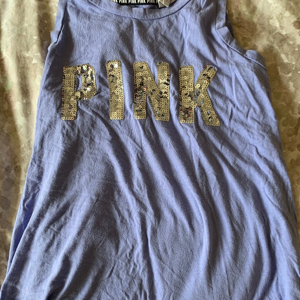 PINK Victoria's Secrete Dark Lavender Tank Top